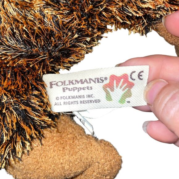 Folkmanis 8" Puppet Plush Gorilla Ape Hand Stuffed Animal Pretend Educational - Picture 7 of 10